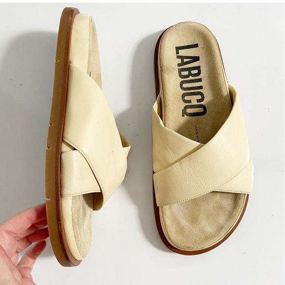 Labucq Mo Leather Sandals size EU37 US7-7.5 - Picture 3 of 9